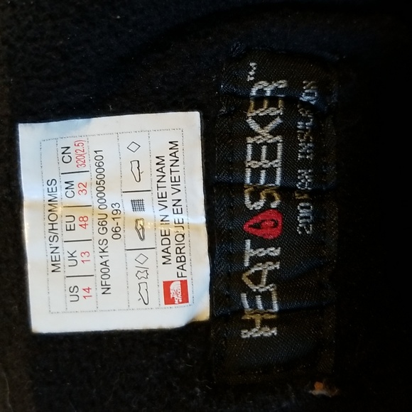 Northface Heat seekers brown/black leather/suede & rubber lace up boots EUC sz14 - Picture 8 of 8